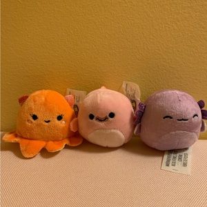 Squishmallow- Bundle of 3 deep sea micromallows